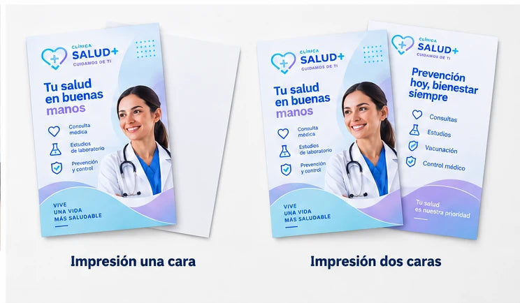 Volantes impresos por una y dos caras