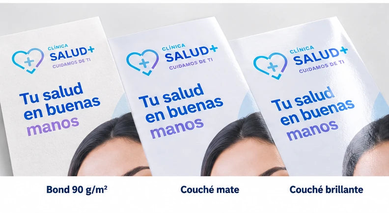 Volantes en papel bond y couché